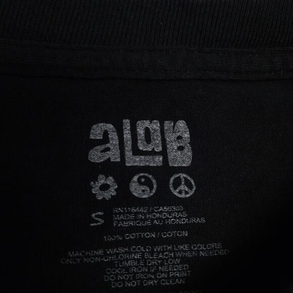 Alab Mushrooms Crew Neck Short Sleeve Graphic T Shirt Mens Size S Black - Picture 3 of 10